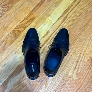 Aldo black dress shoes.